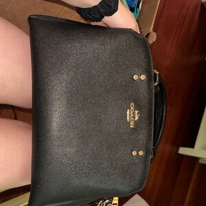 Coach Black Leather Women's Bag